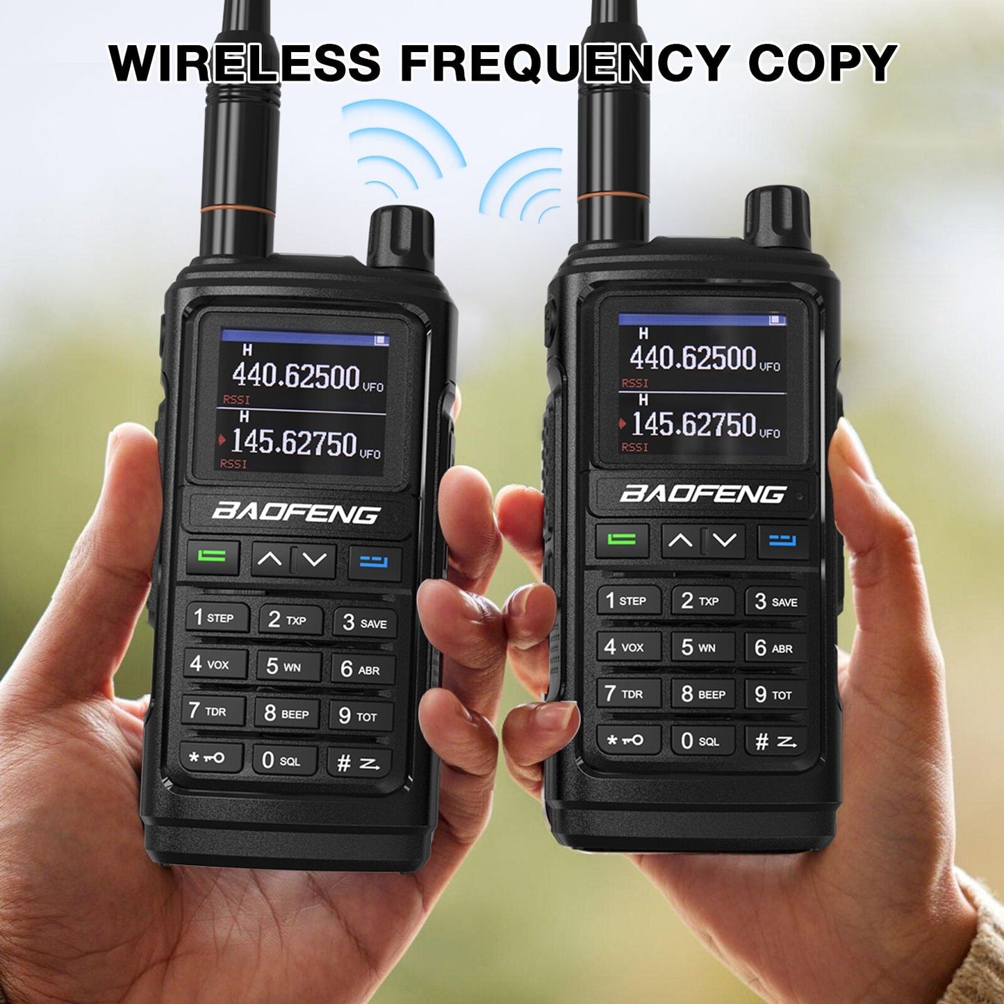 Two Way Radio Dual Band Handheld Walkie Talkie