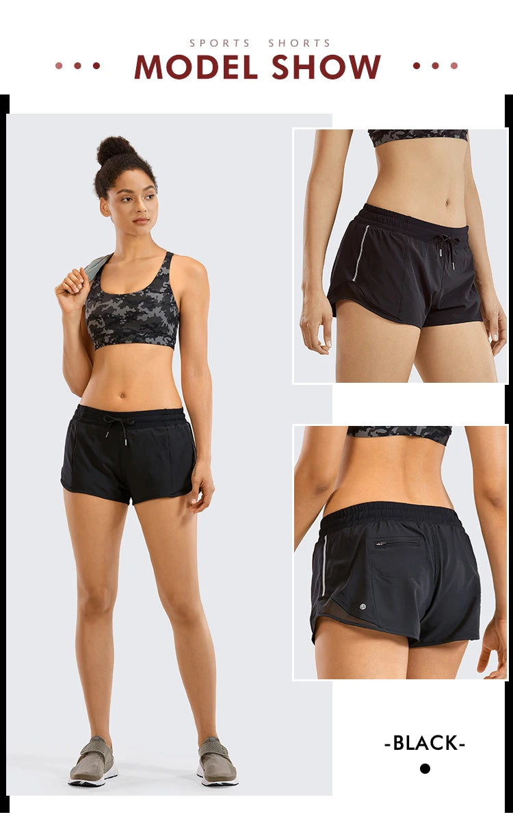 Women's Quick-Dry Loose Running Shorts Wit A Pocket.