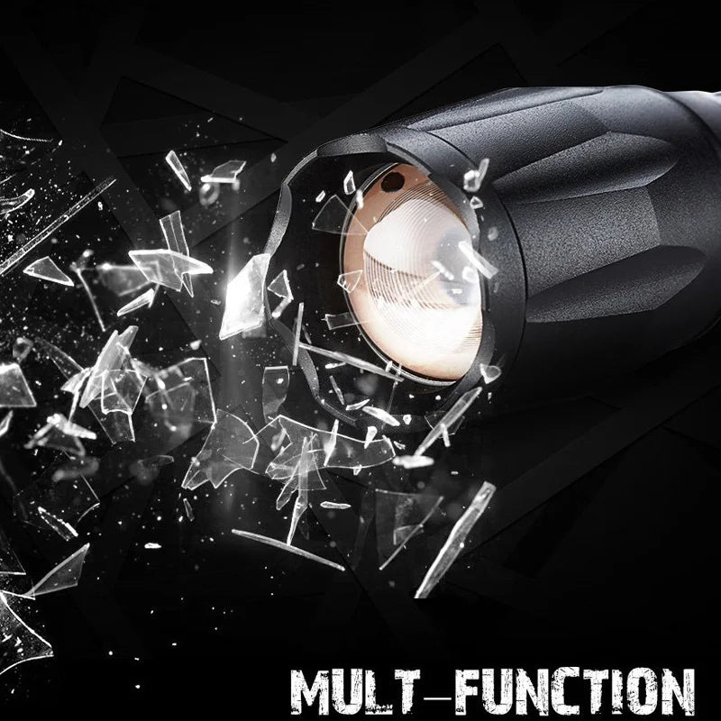 Tactical Waterproof Zoomable LED Flashlight.