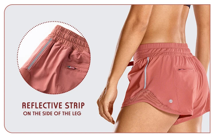 Women's Quick-Dry Loose Running Shorts Wit A Pocket.