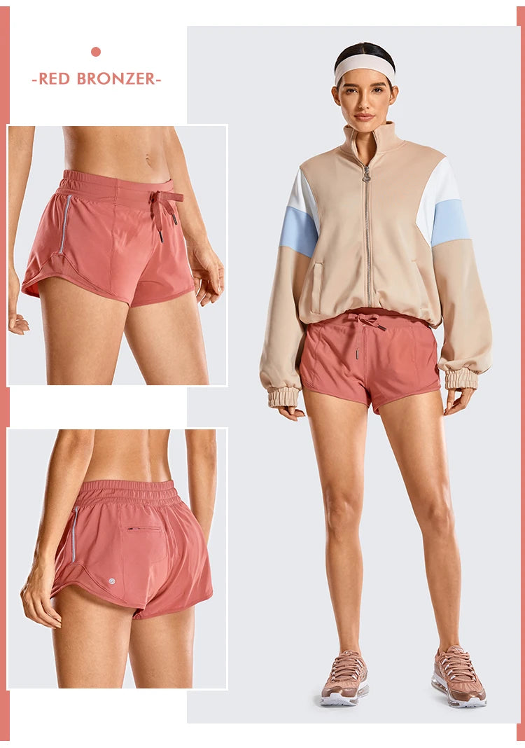 Women's Quick-Dry Loose Running Shorts Wit A Pocket.