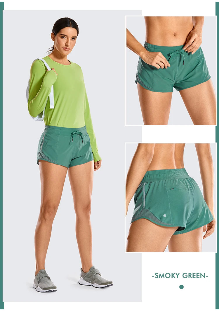 Women's Quick-Dry Loose Running Shorts Wit A Pocket.
