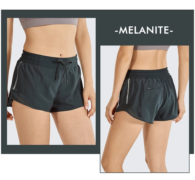 Women's Quick-Dry Loose Running Shorts Wit A Pocket.