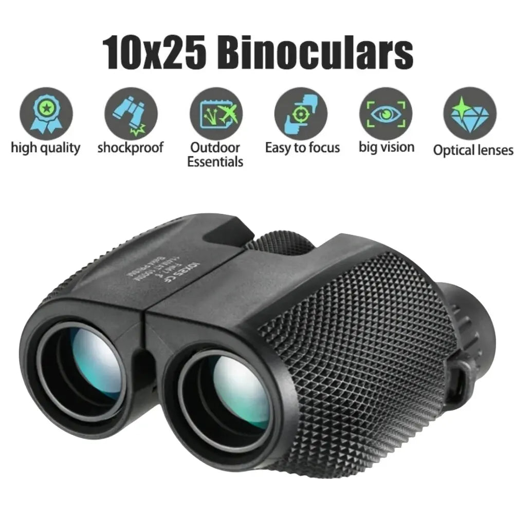 10X25 HD Mini Portable Bird Watching Binoculars
