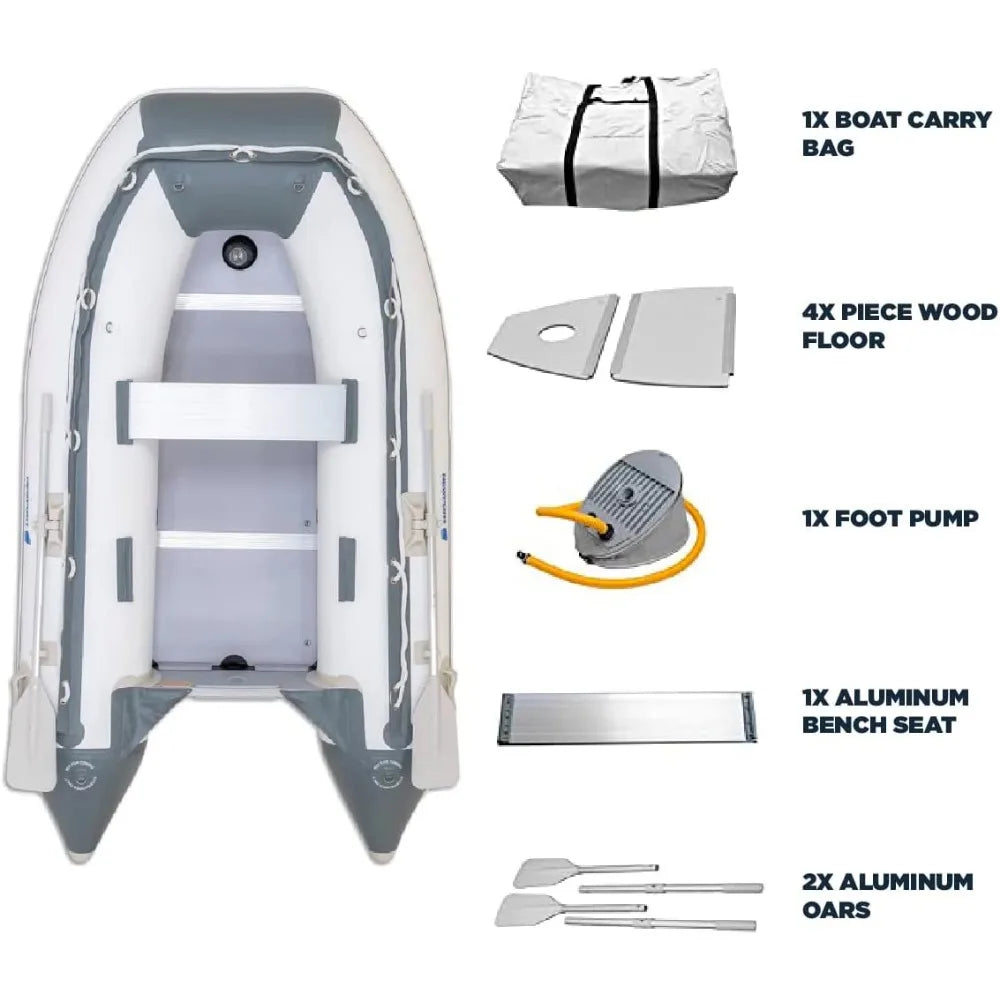 Inflatable 4 Person Transom Dinghy Boat
