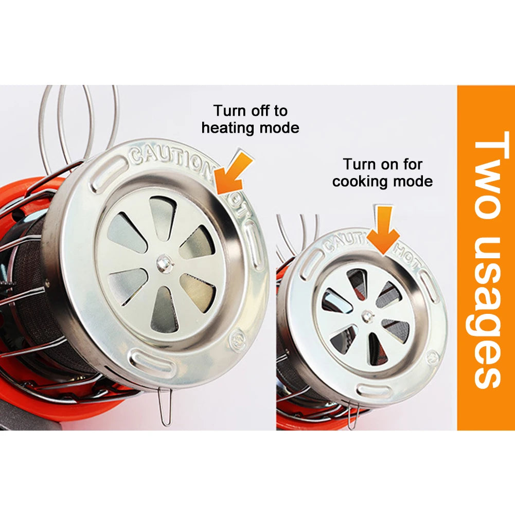2 in 1Gas Heater For Tent, And Cooking Stove.