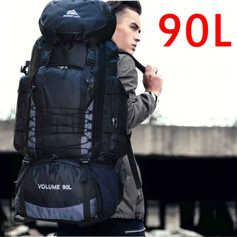 Large 90L Large Camping Backpack And Hiking For Men And Women
