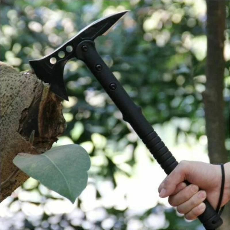 Foldable Camping And Tactical Axe Multi Tool Kit.