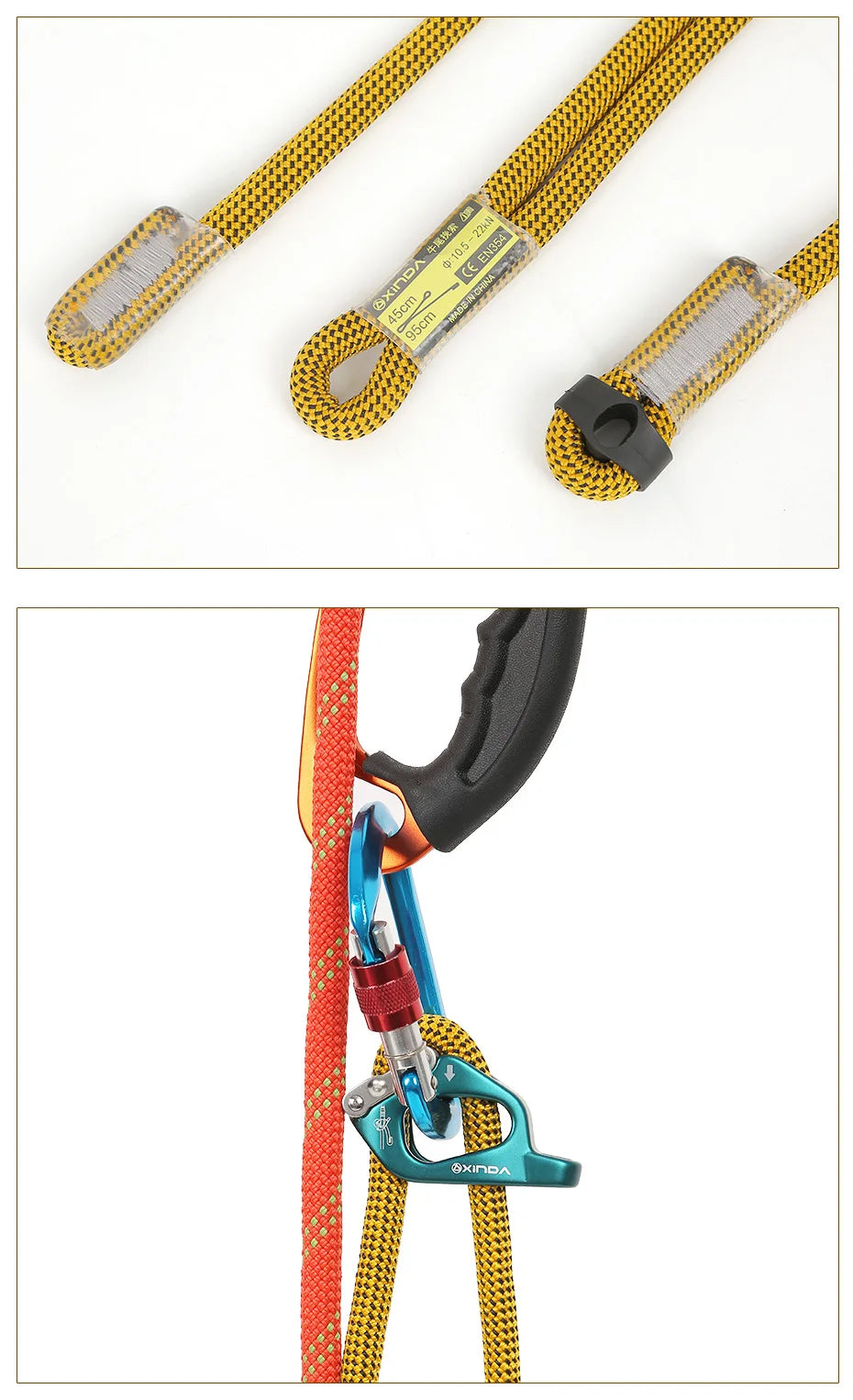 Positioning Lanyard Adjuster For Rock Climbing
