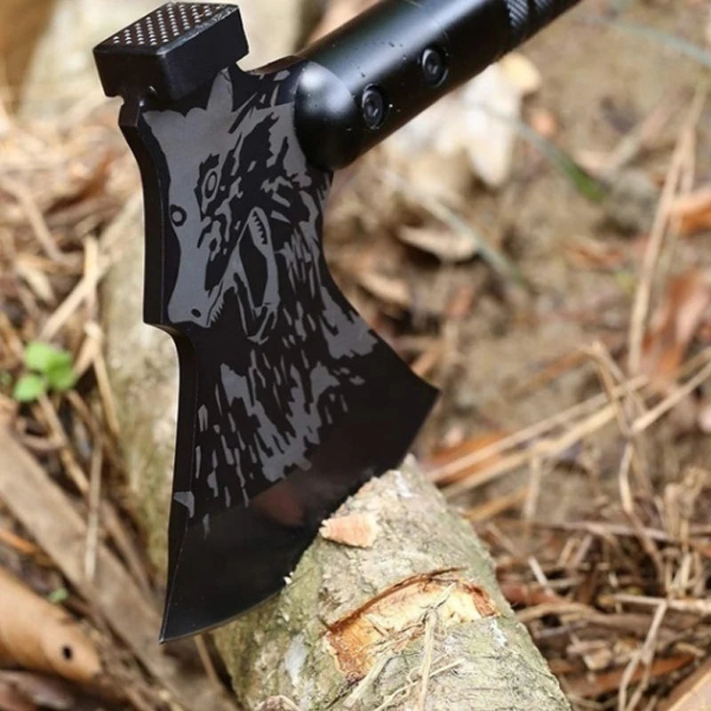 Foldable Camping And Tactical Axe Multi Tool Kit.