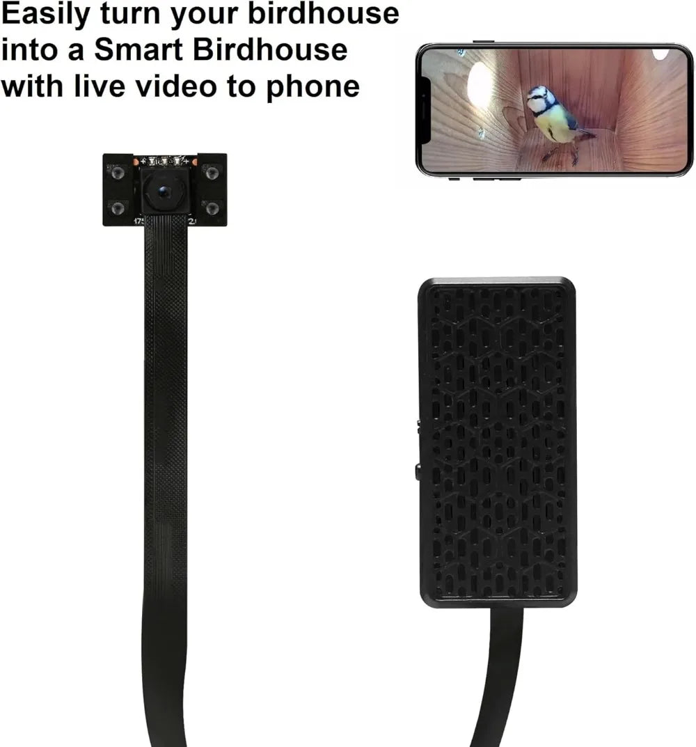 WiFi Bird Box Easy Installation Camera 4K HD WLAN Live Video to Phone.