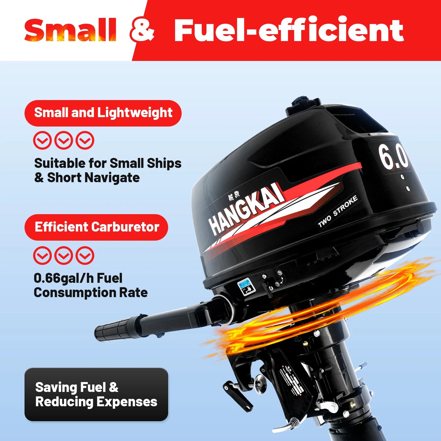 6HP 2 Stroke Outboard Motor