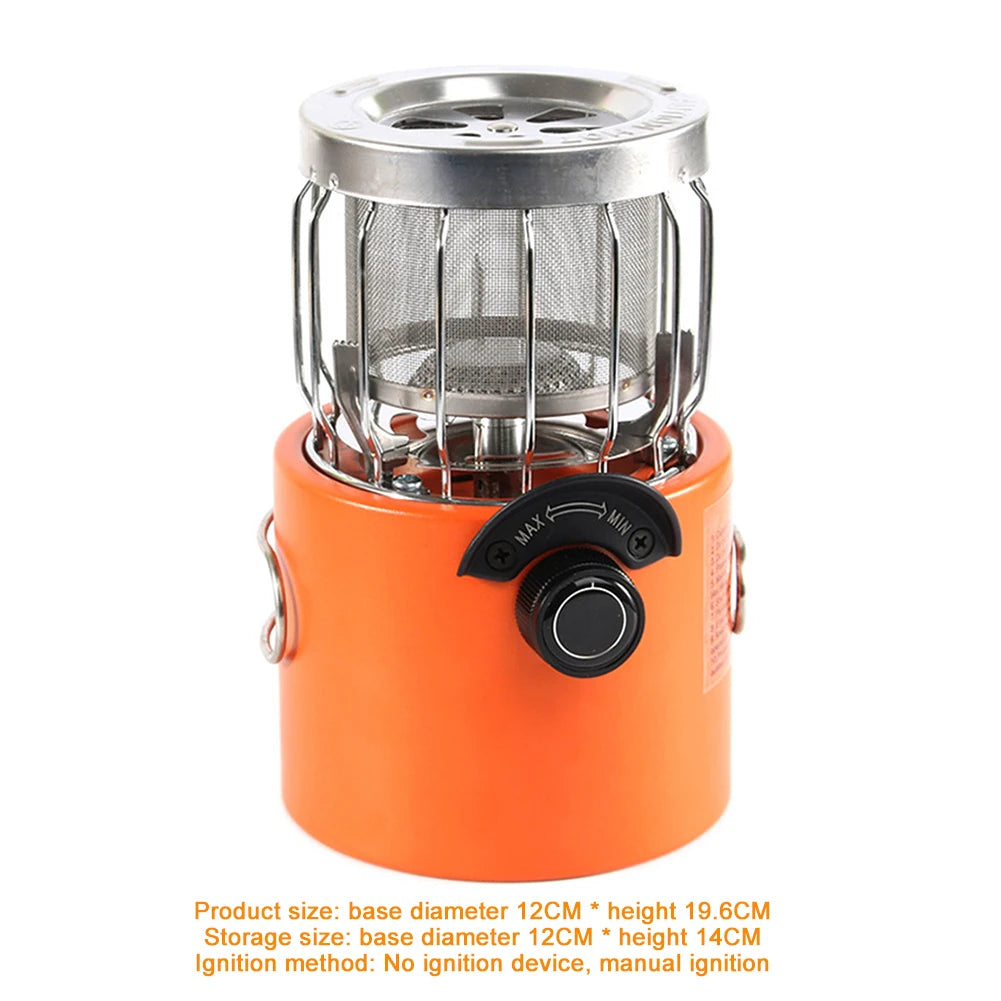 2 in 1Gas Heater For Tent, And Cooking Stove.