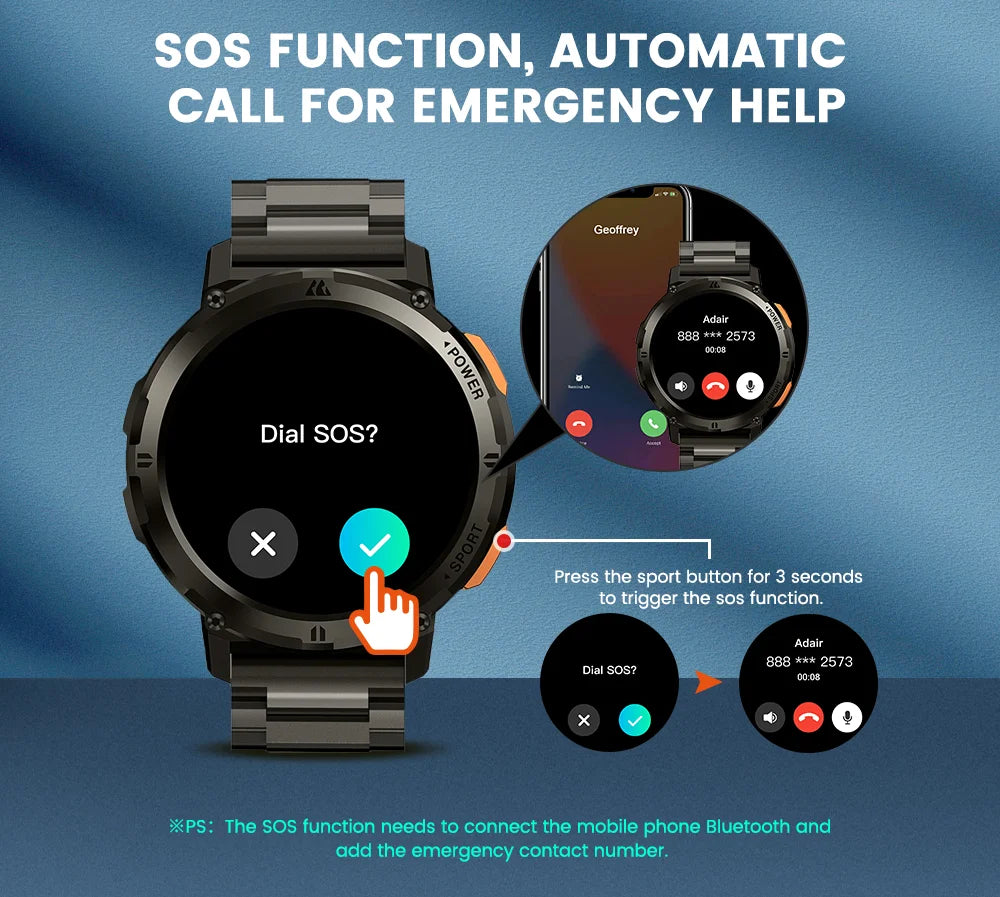 Men's Fitness Bluetooth Ultra Smartwatches>