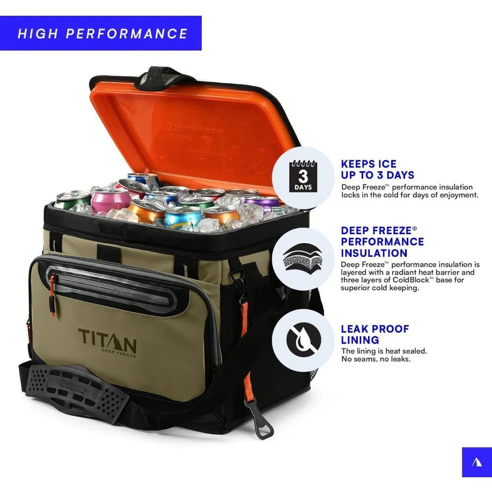 Zipperless Hardbody Deep Freeze Cooler.