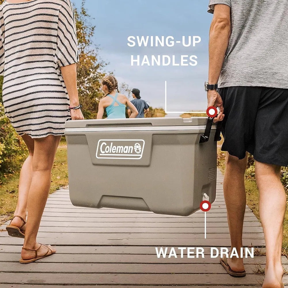 Insulated Portable Cooler with Heavy Duty Handles,