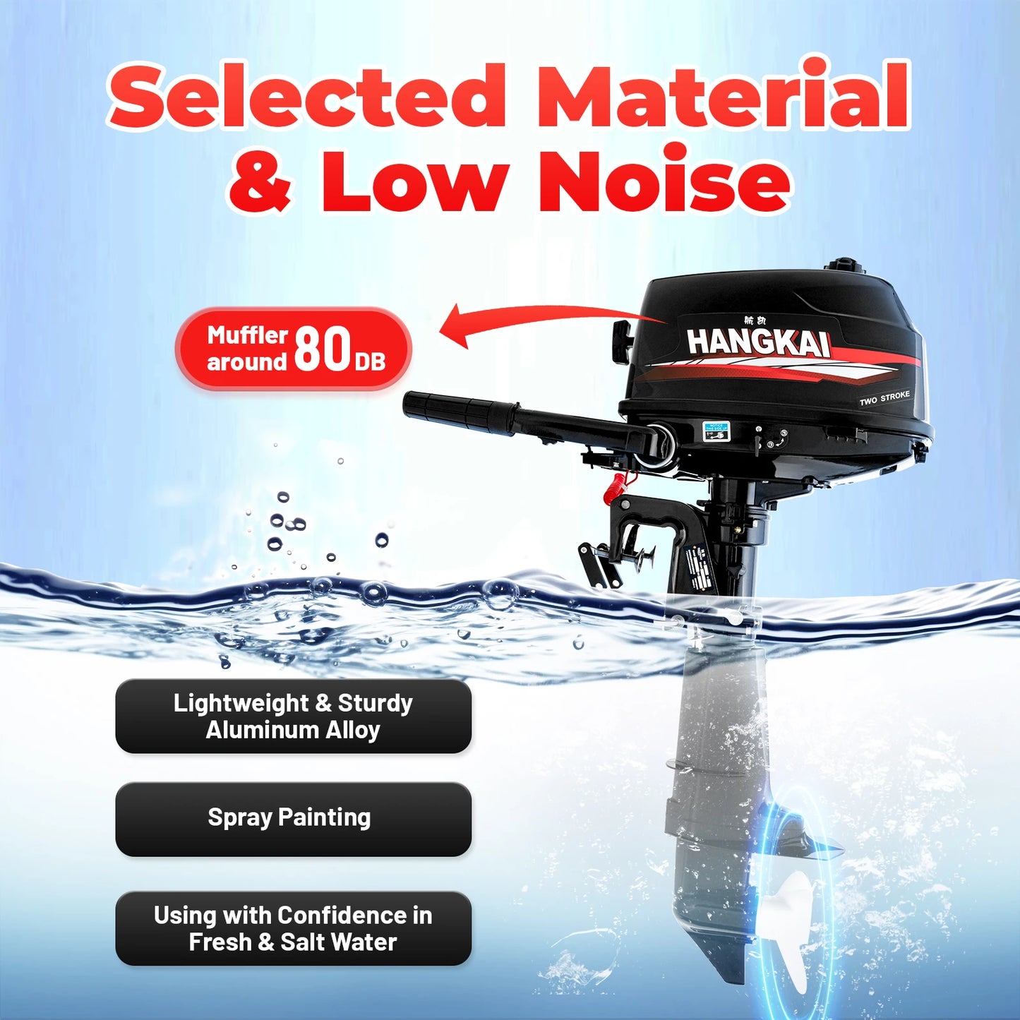 6HP 2 Stroke Outboard Motor