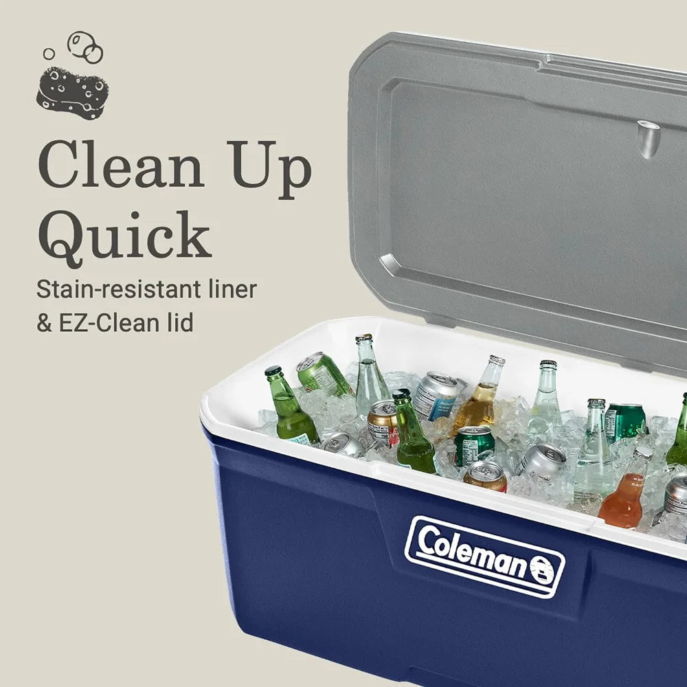 Insulated Portable Cooler with Heavy Duty Handles,
