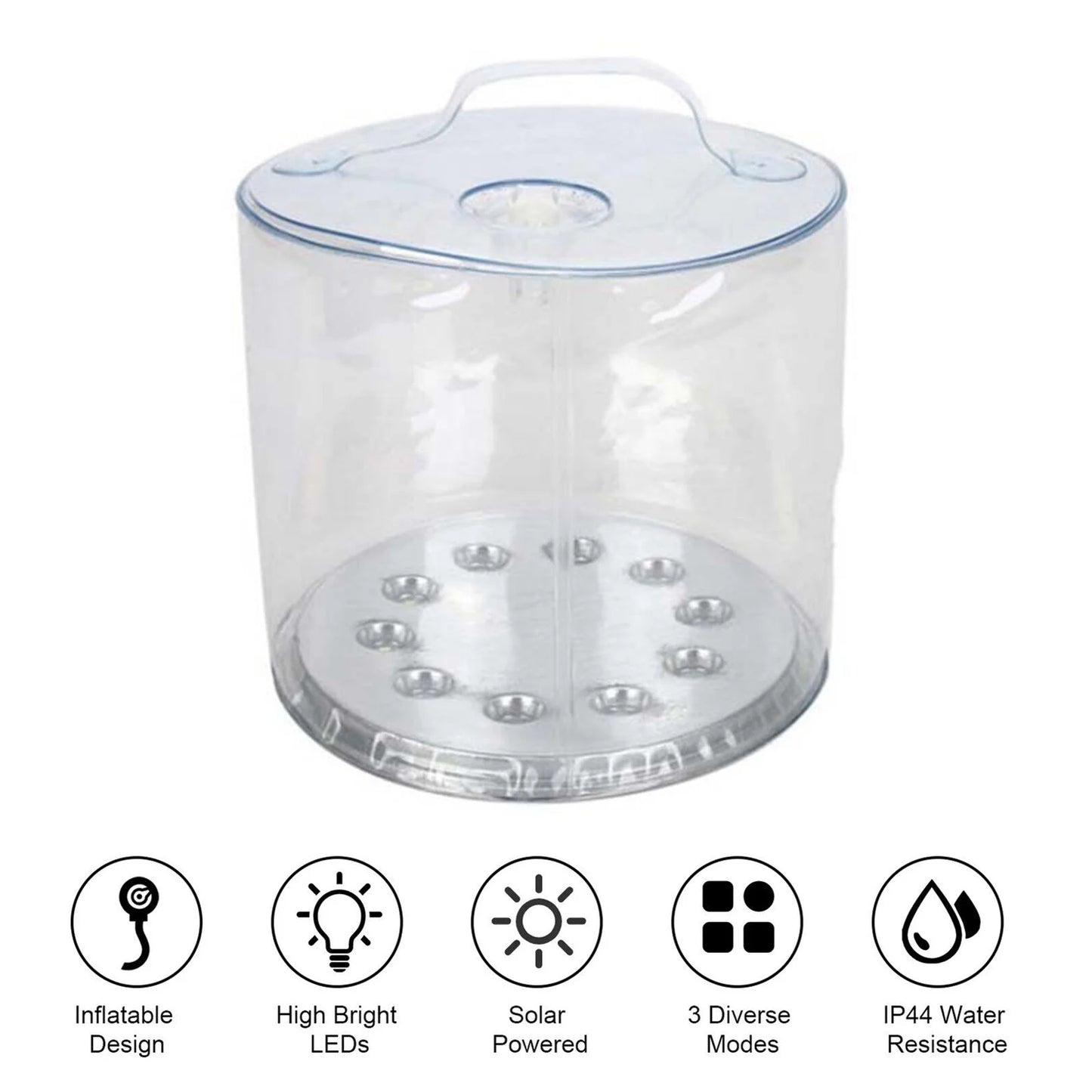 Solar Powered Inflatable Folding Led Lantern