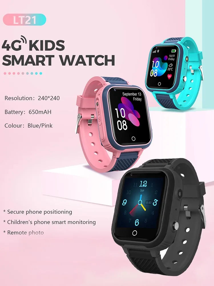 Kids Waterproof Smartwatch With GPS WIFI Video And SOS.