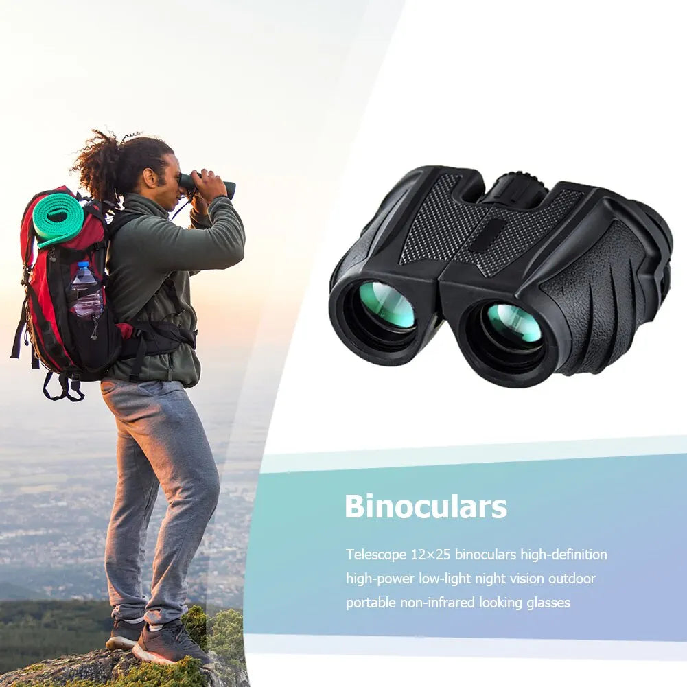 10X25 HD Mini Portable Bird Watching Binoculars