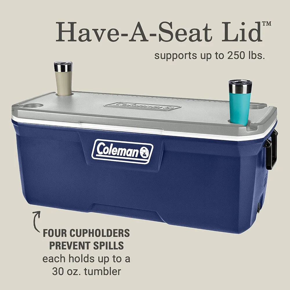 Insulated Portable Cooler with Heavy Duty Handles,