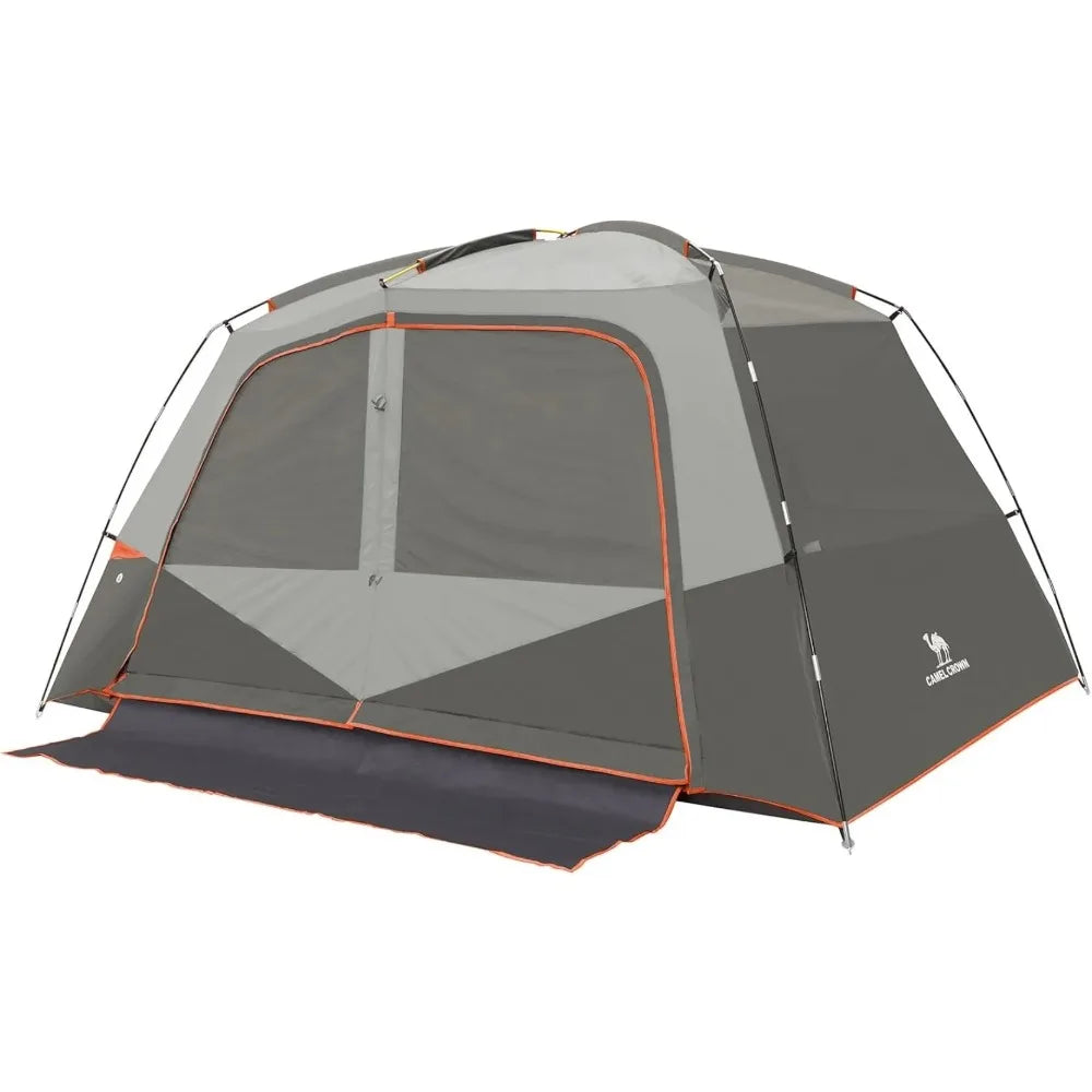 3/4/5/6 Person Easy Setup Tents with Floor Mats for Camping