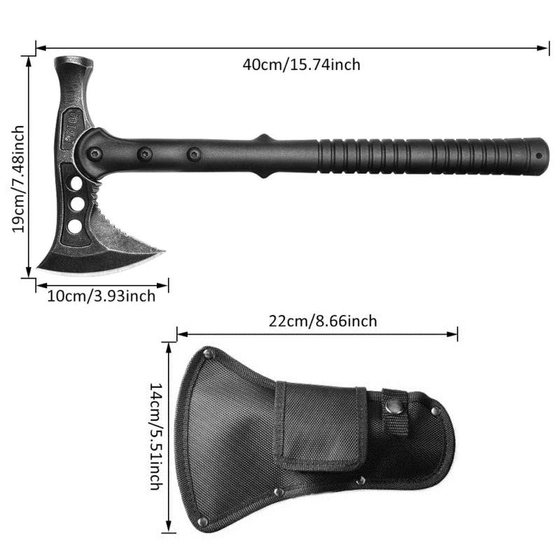 Multi-purpose camping And Hammer Axe.