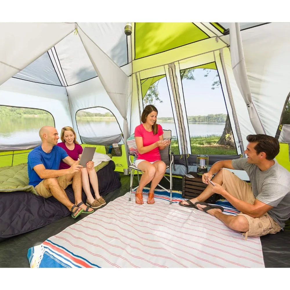 3 Room 12 Person Instant Pop-Up Tent