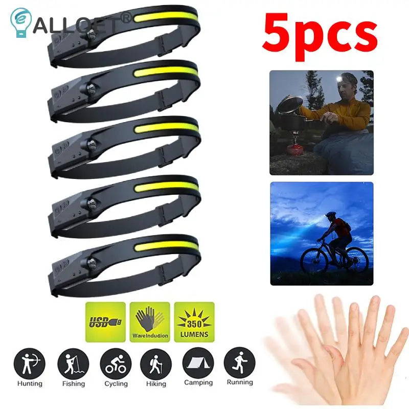 50lm Waterproof LED Headlamp For Running, Camping, and Cycling.