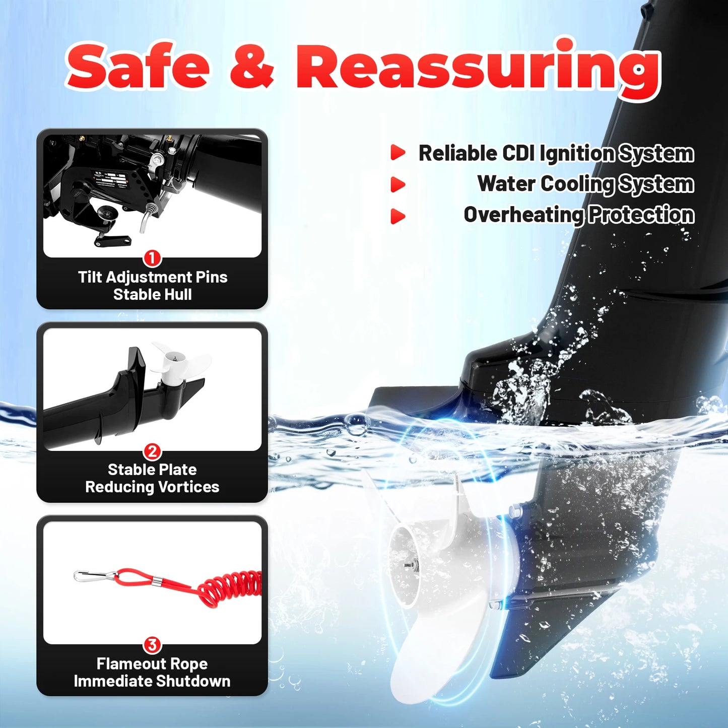 6HP 2 Stroke Outboard Motor