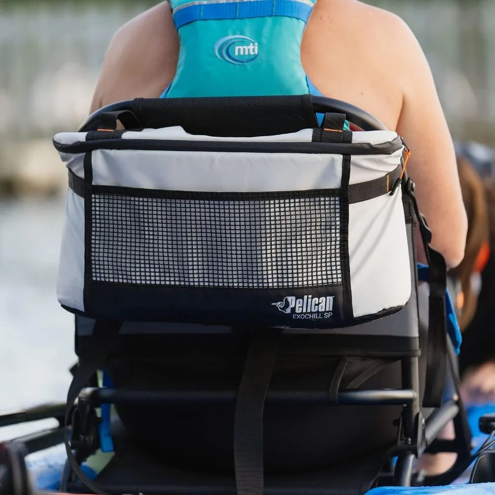 Soft Cooler with Seat and Shoulder Strap.