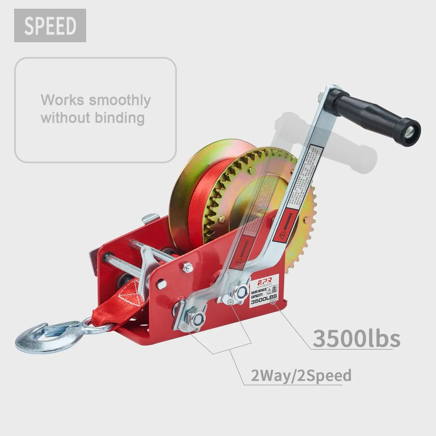 Heavy Duty Trailer Hand 3500L Boat Winch