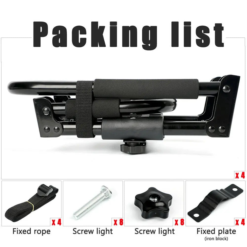 2 Pairs Folding Roof Top Mounted Rack J-Bar Roof Rack For Kayaks, and Canoes