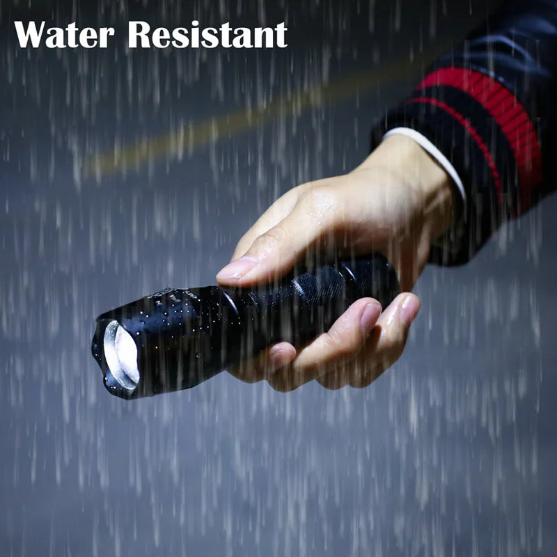 Tactical Waterproof Zoomable LED Flashlight.