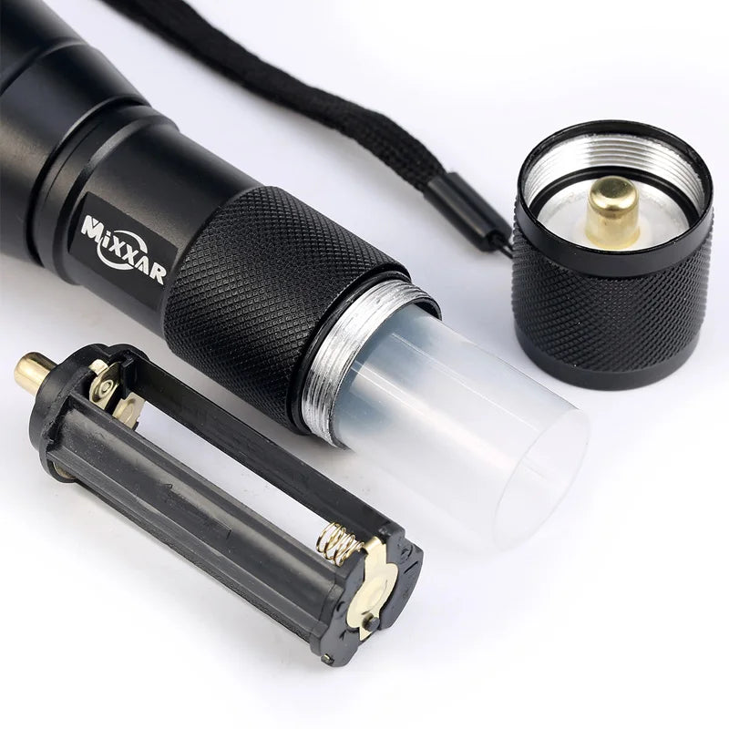 Tactical Waterproof Zoomable LED Flashlight.