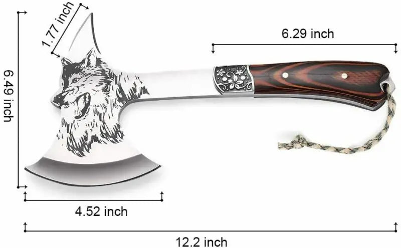 Foldable Camping And Tactical Axe Multi Tool Kit.