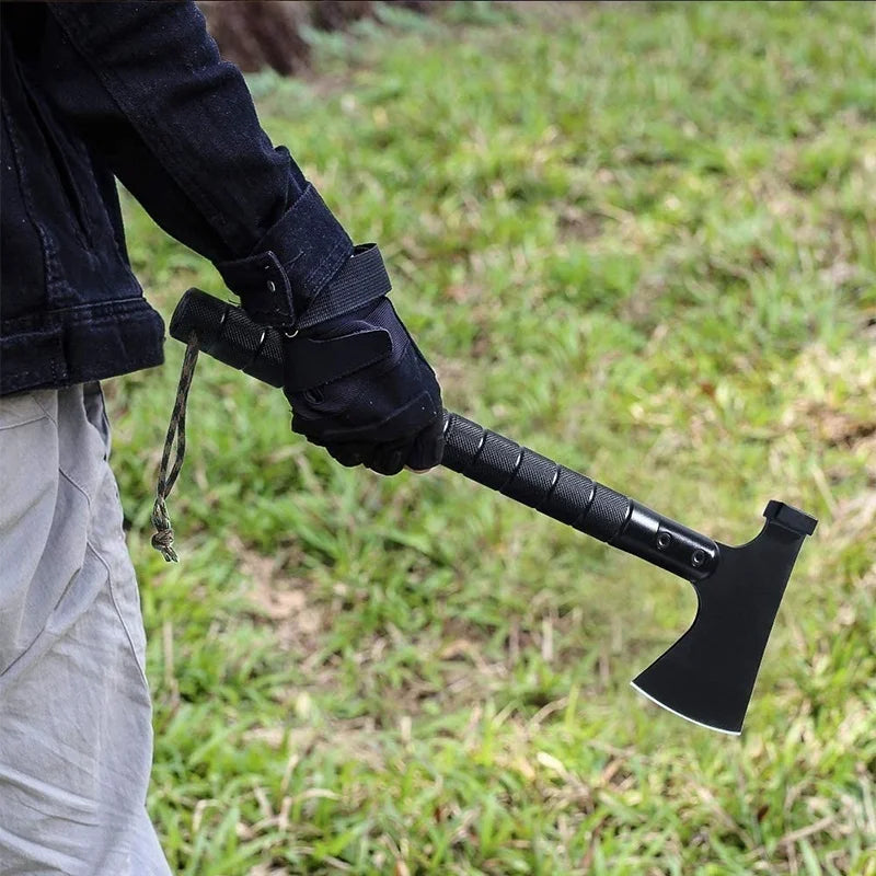 Foldable Camping And Tactical Axe Multi Tool Kit.