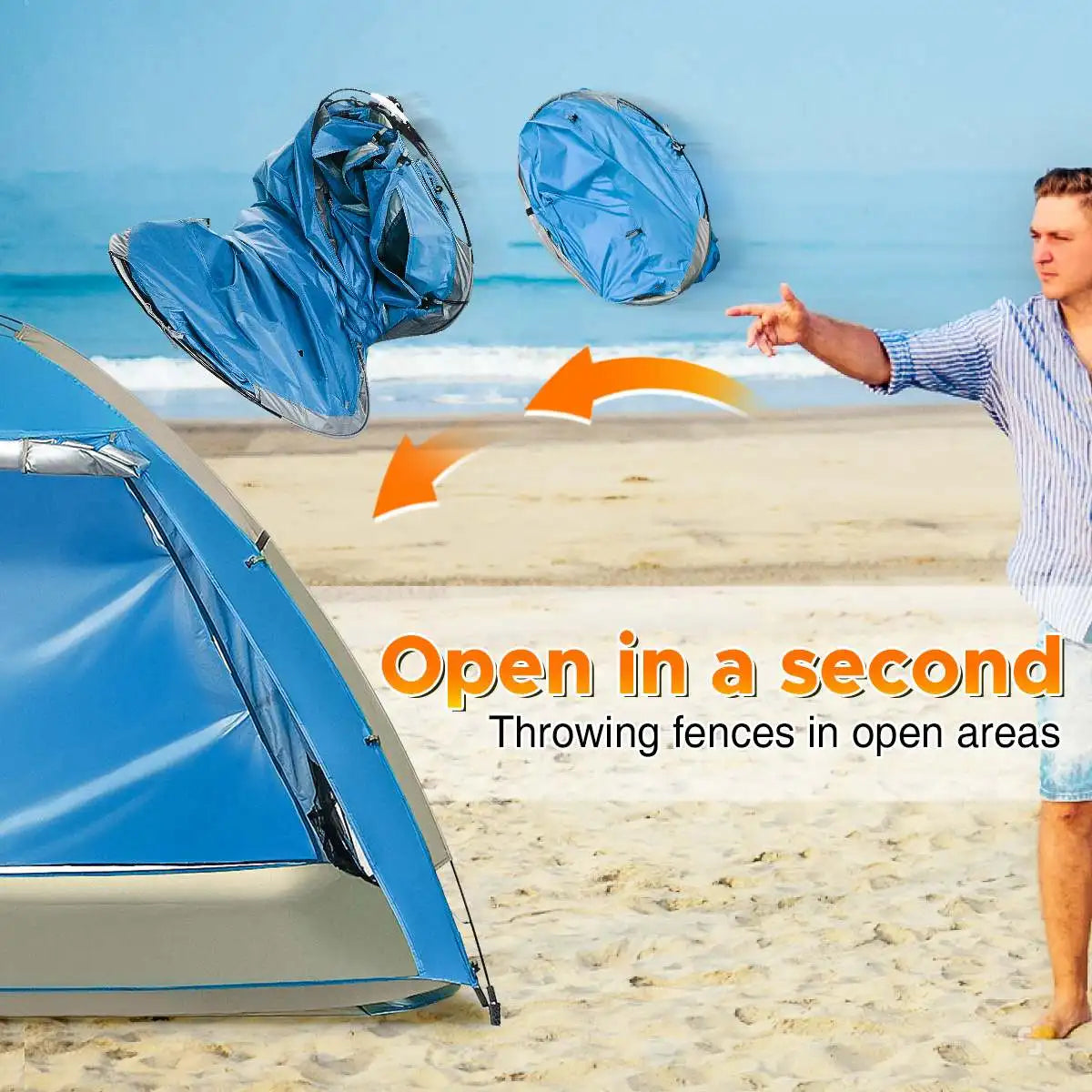 Quick Automatic Opening Tent 2-3 People Ultralight Camping Tent.