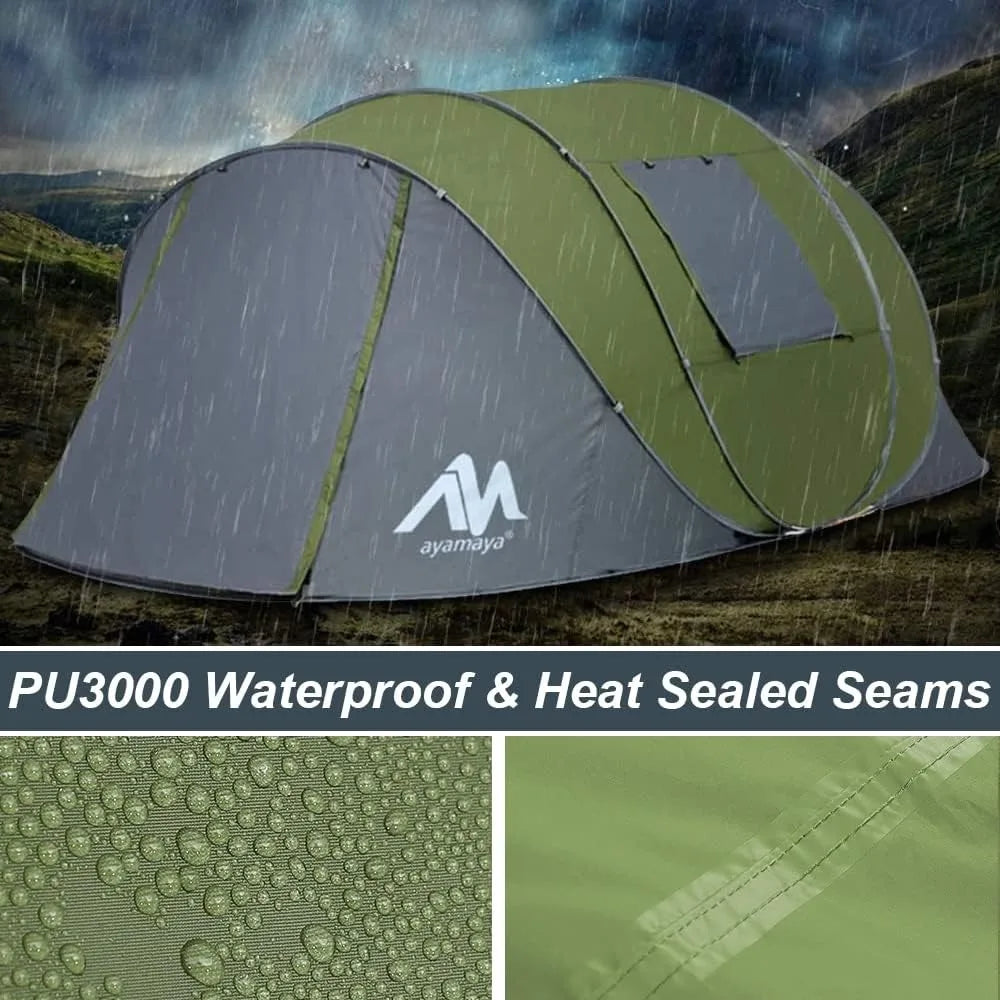 6 Person Easy Pop Up Tents for Camping-