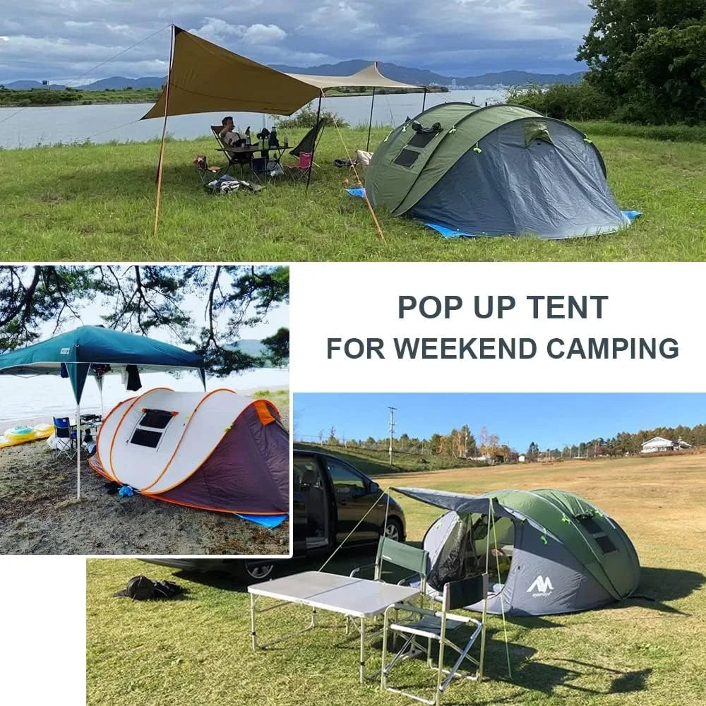 6 Person Easy Pop Up Tents for Camping-