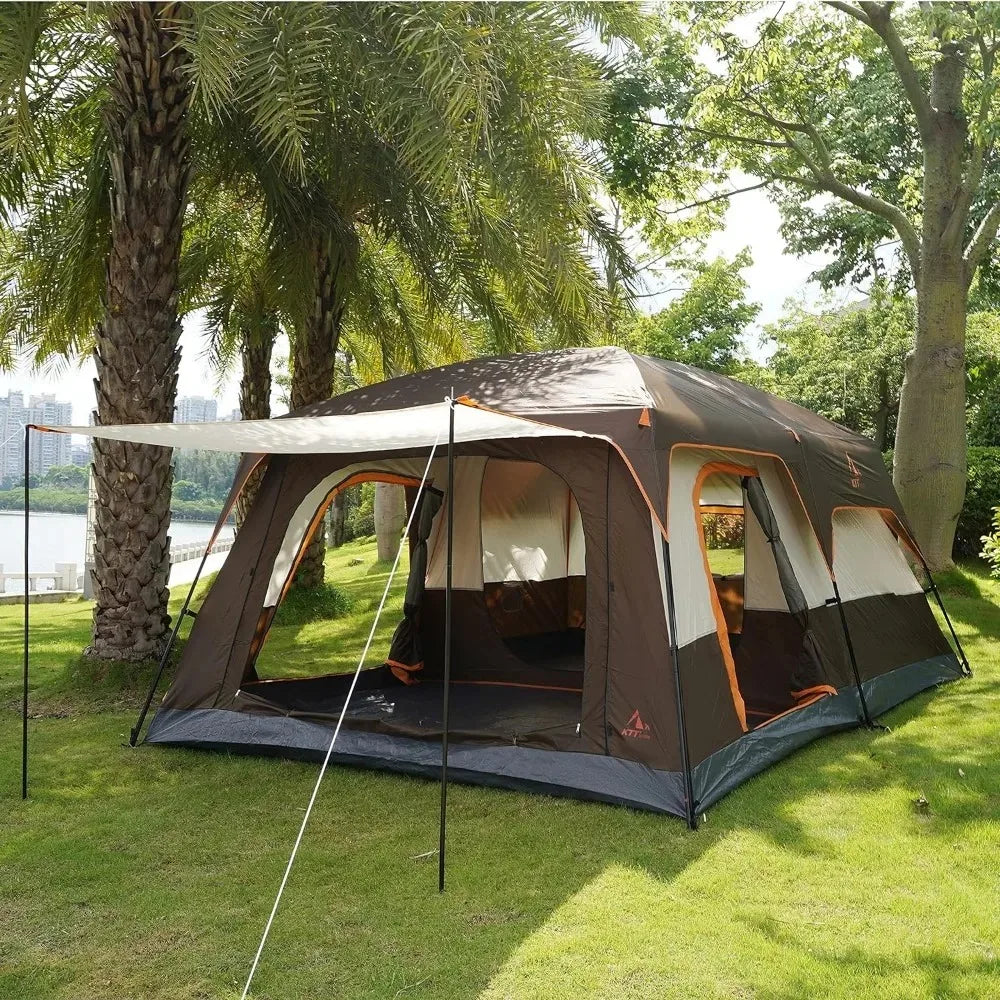 Large Tent 10-12 Person Tents, With 2 Rooms,