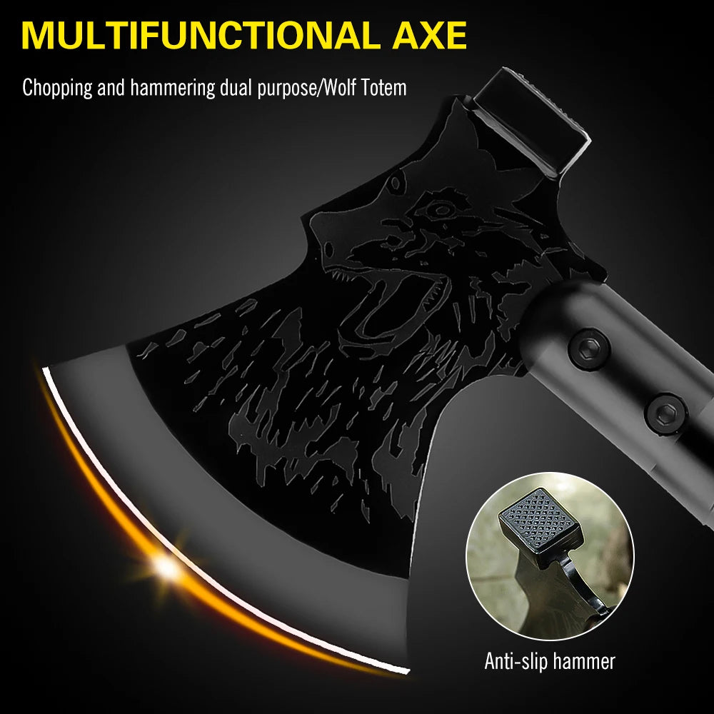 Multifunctional Portable Axe And  Camping Combination Tool.