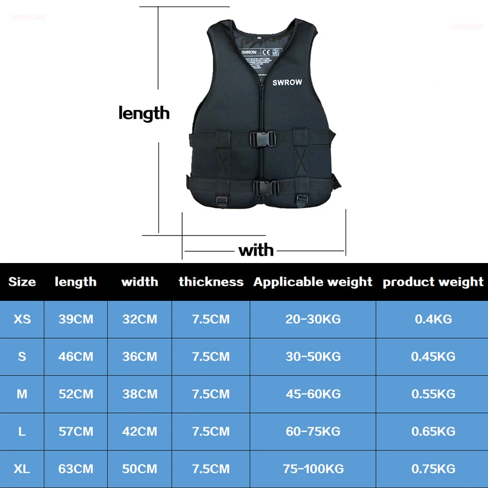 Adult Children's Neoprene Life Jacket