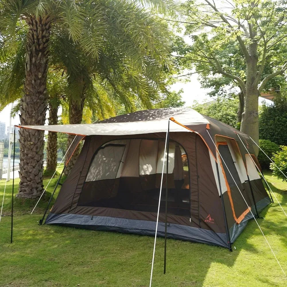 Large Tent 10-12 Person Tents, With 2 Rooms,