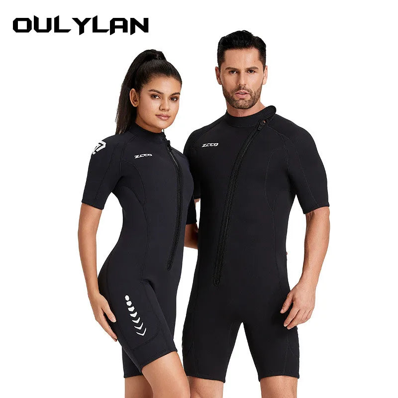 Men' and Women's Short Sleeve Neoprene Wetsuit