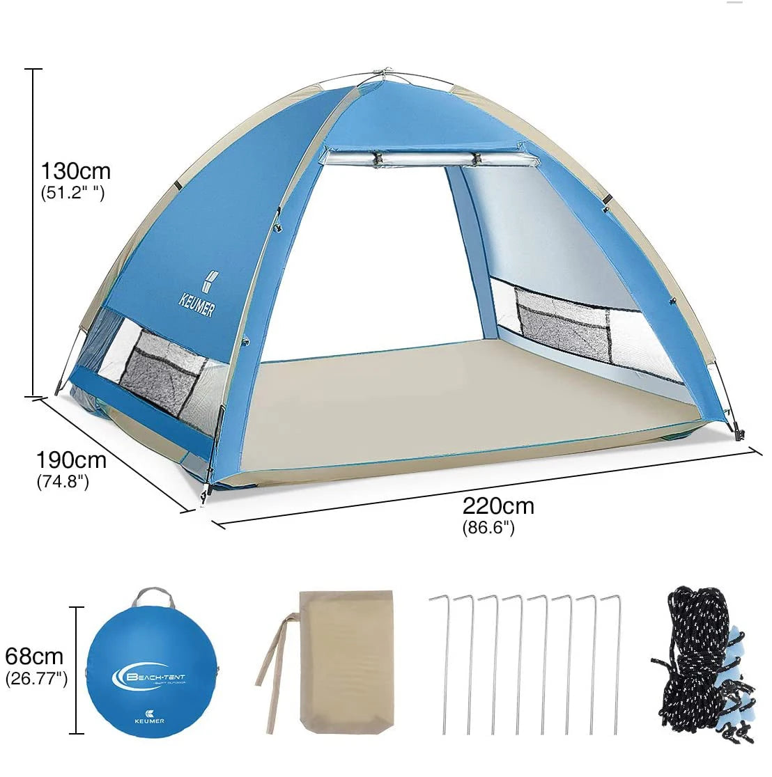 Quick Automatic Opening Tent 2-3 People Ultralight Camping Tent.