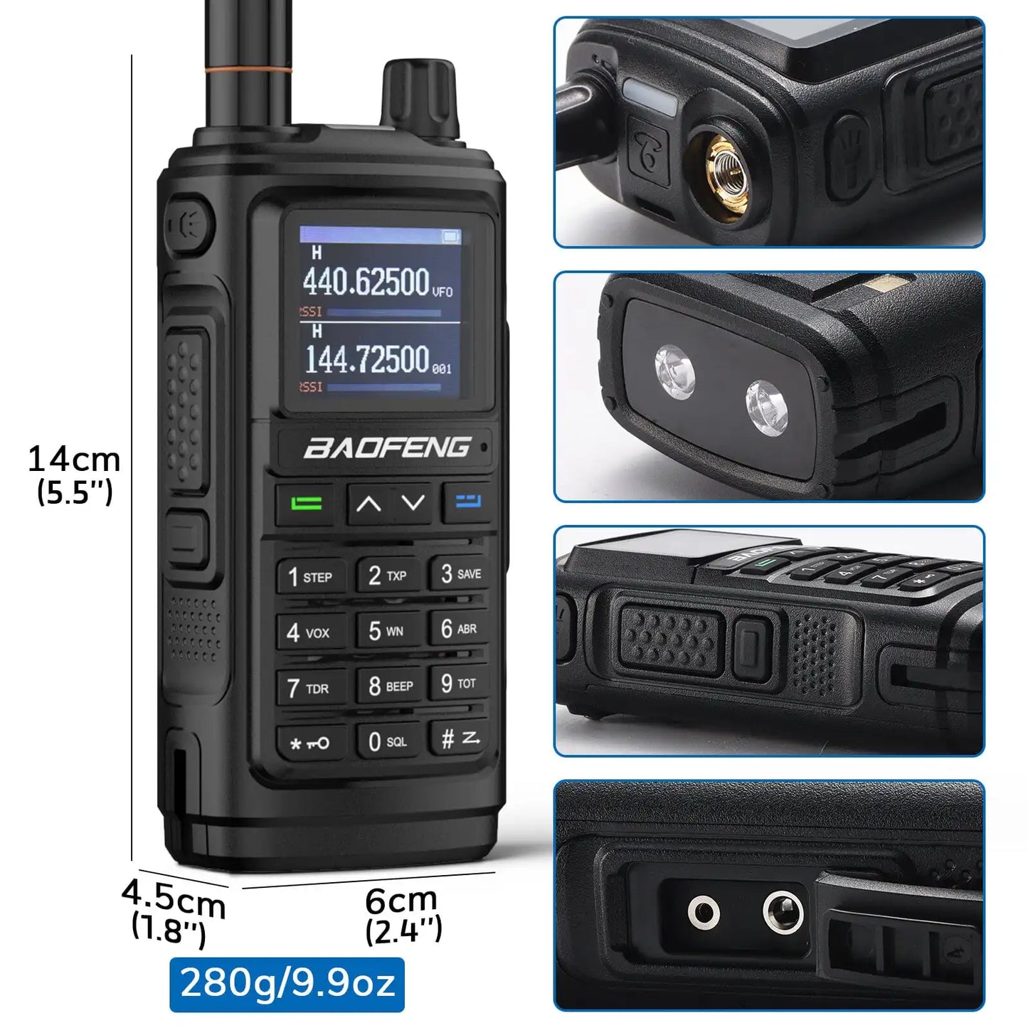 Two Way Radio Dual Band Handheld Walkie Talkie