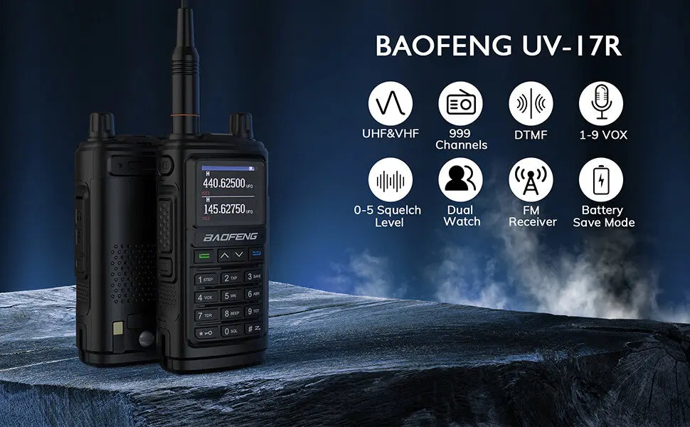 Two Way Radio Dual Band Handheld Walkie Talkie