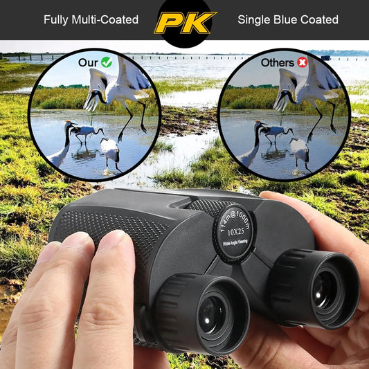 10X25 HD Mini Portable Bird Watching Binoculars